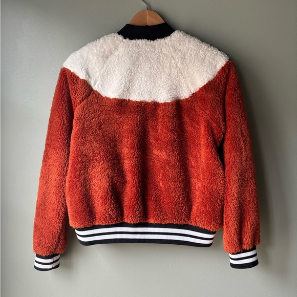 Nike Orange and White Teddy Jacket - Picture 4 of 4